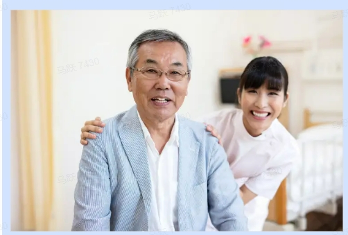 Elderly person resting comfortably